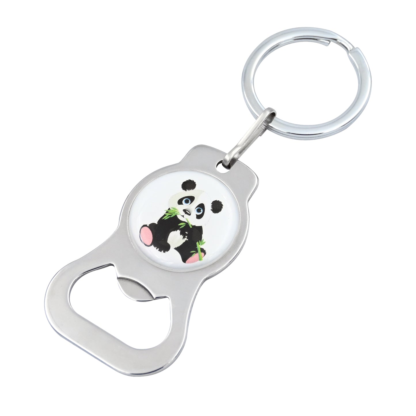 Stainless Steel Bottle Opener Keychain With Custom Logo Low Minimum Orders