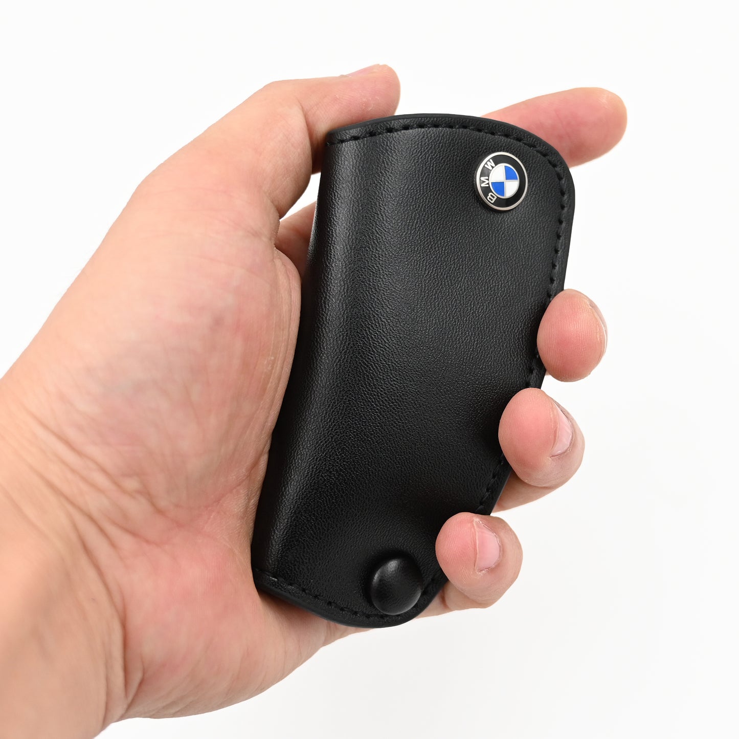 Flat Leather Car Key Case for BMW Car Key