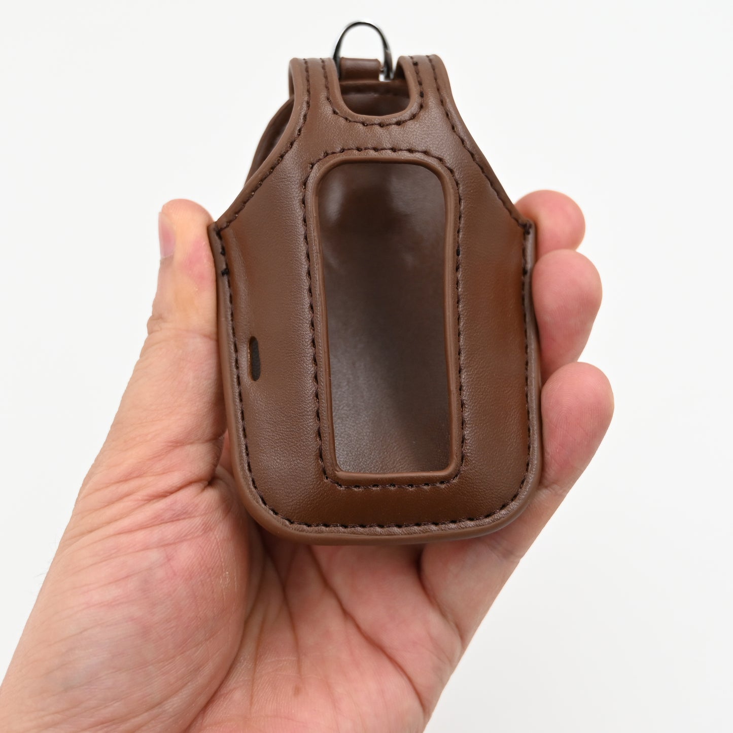 Brown Genuine Leather Car Key Case For BMW 7