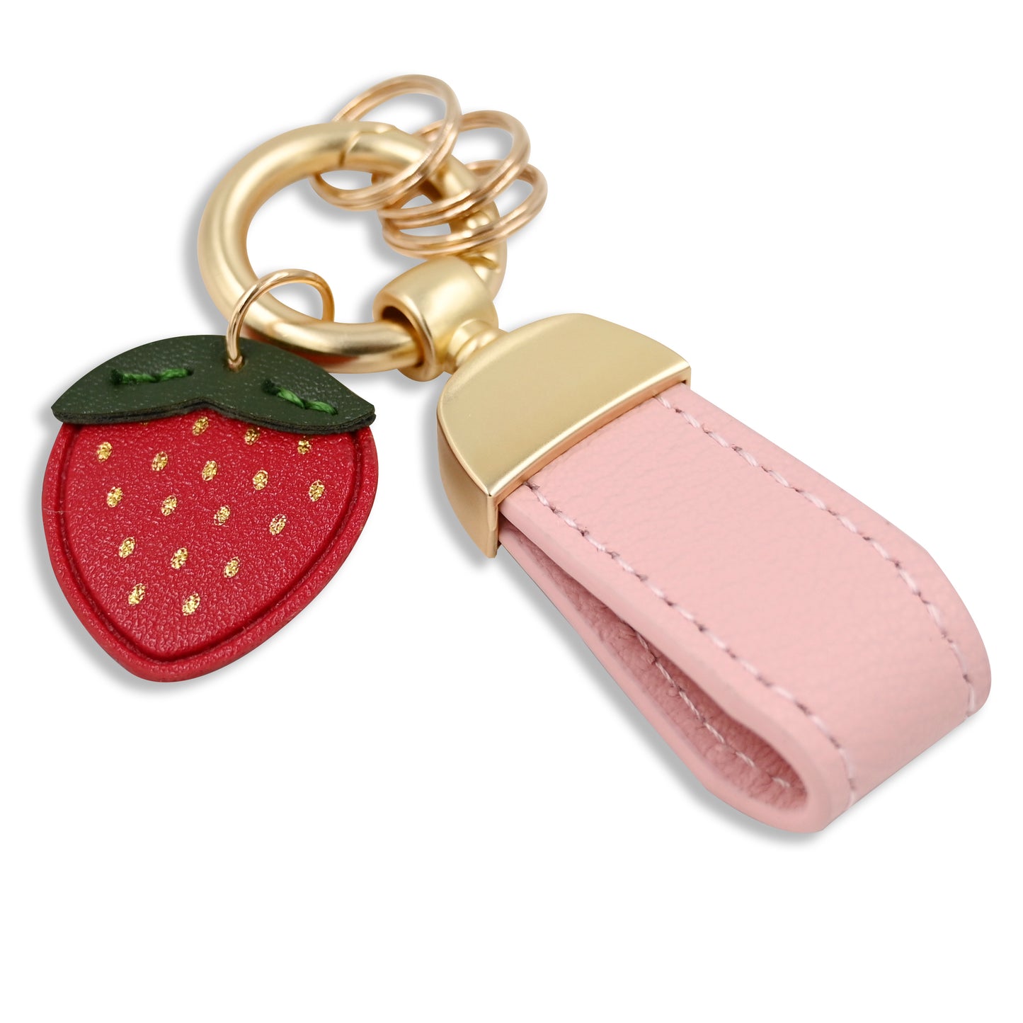 Custom Leather Keychains Bag Accessories Lovely Girls' Keyring