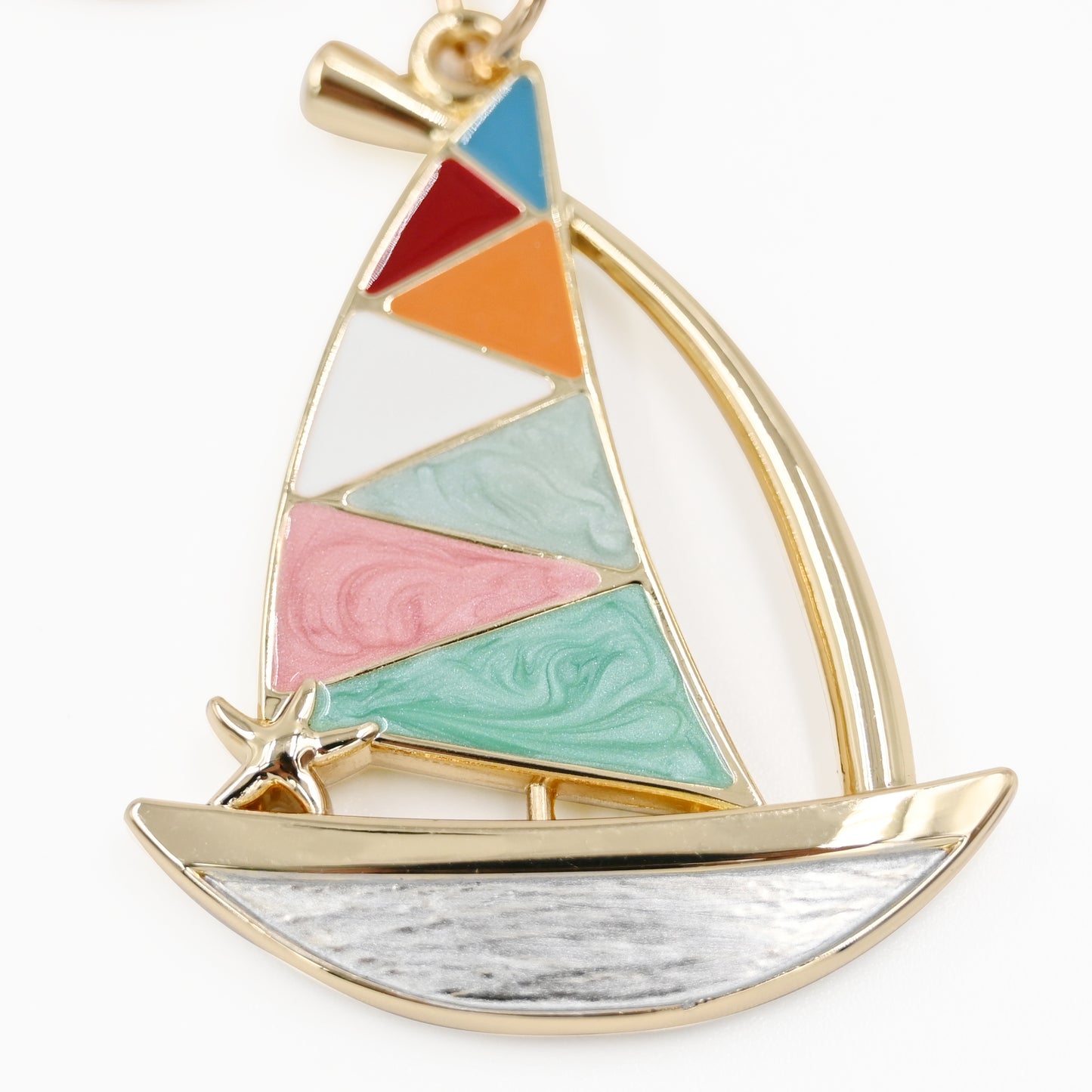 Metal Boat Shape Keychain Custom Fancy Keyring Gifts