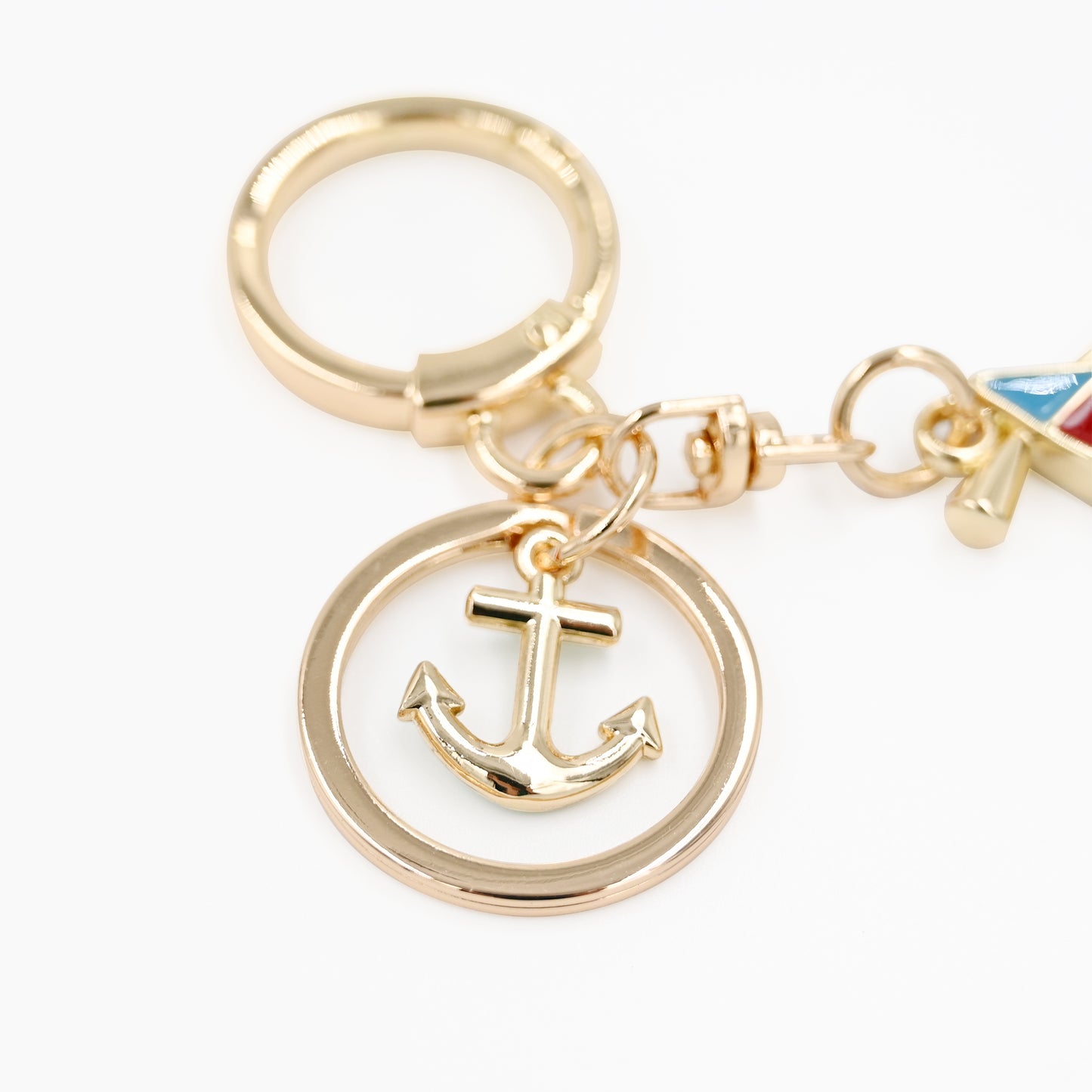 Metal Boat Shape Keychain Custom Fancy Keyring Gifts