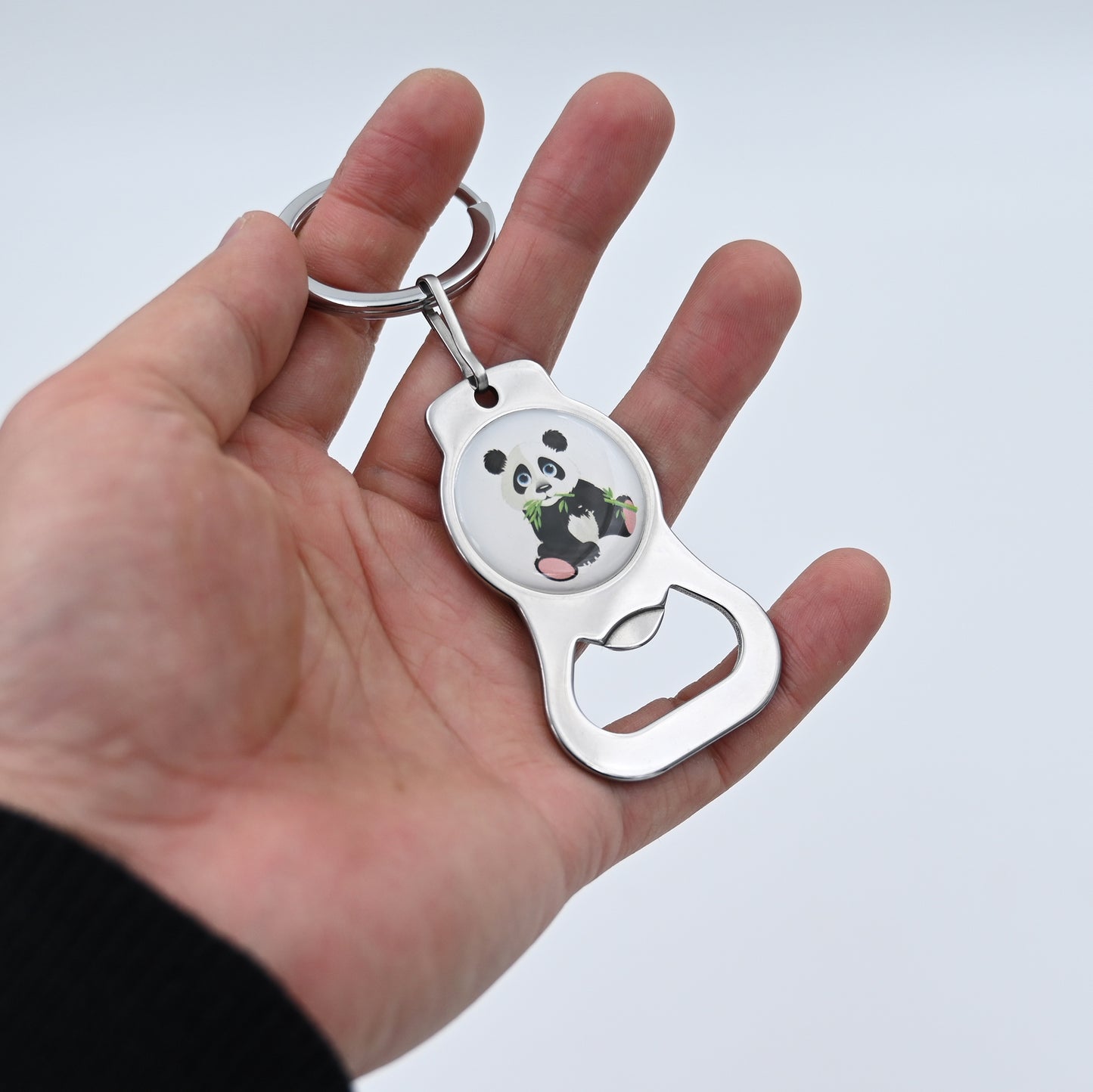 Stainless Steel Bottle Opener Keychain With Custom Logo Low Minimum Orders