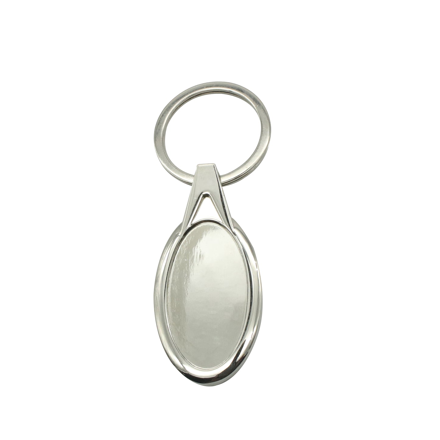 Custom Promotional Keychains Blank Oval Keyring