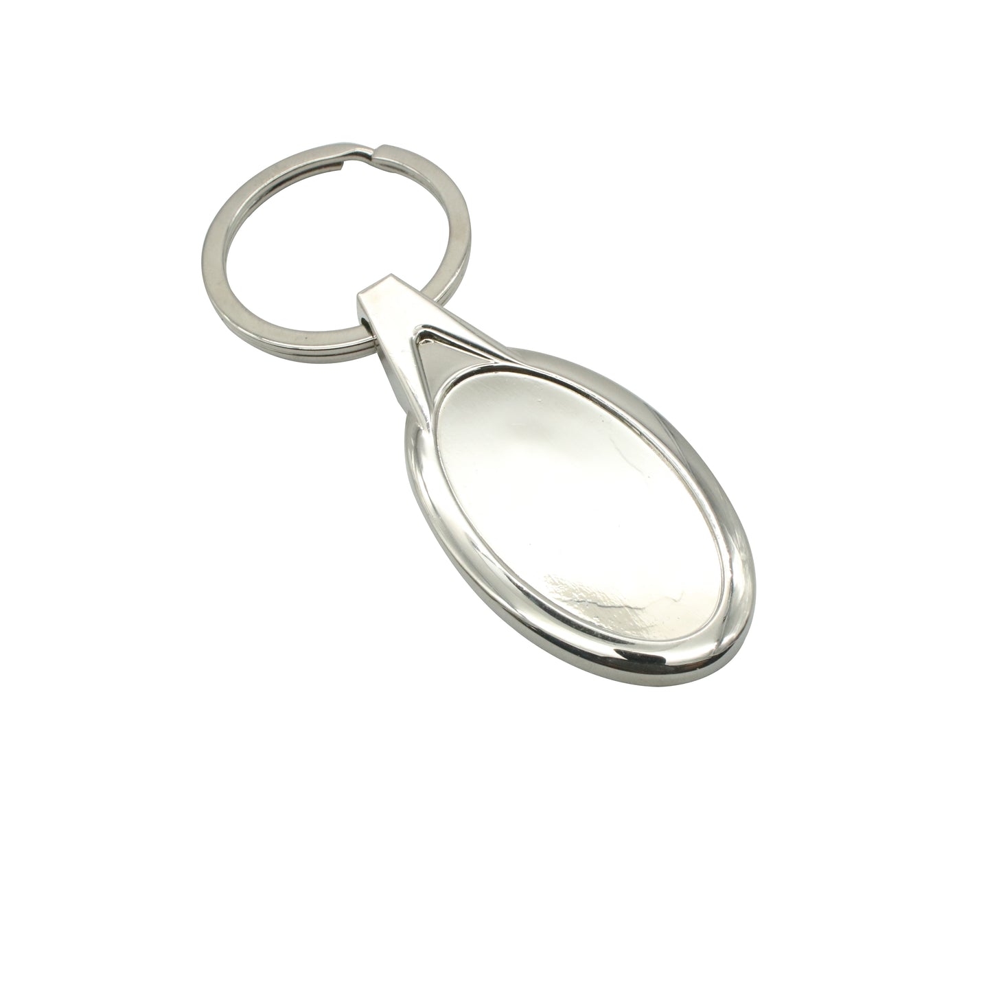 Custom Promotional Keychains Blank Oval Keyring