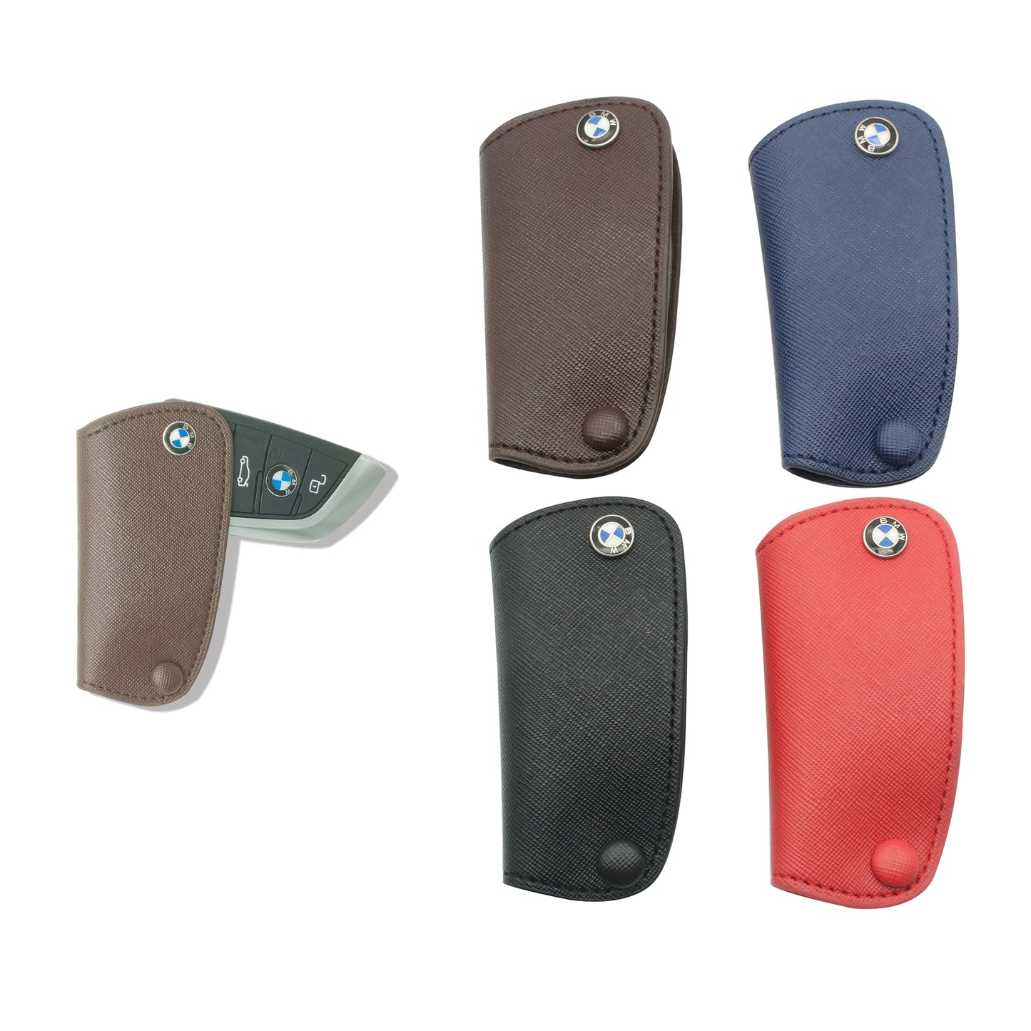Custom Leather Car Key Cases BMW/Benz/Audi