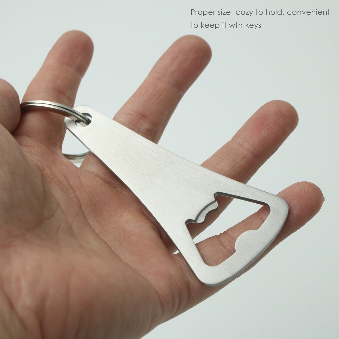Stainless Steel Bottle Opener Keyring Custom Any Shape Bottle Opener