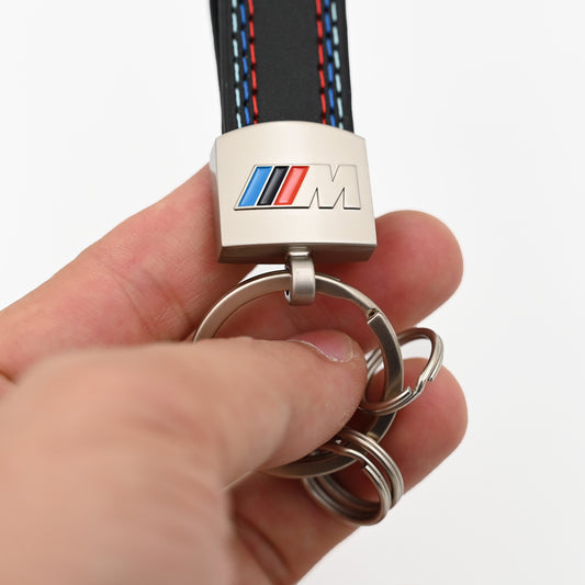 BMW leather keychain