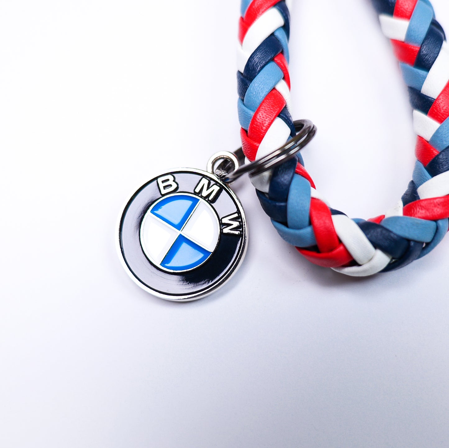 Premium Braided Rope Car Keychain, Custom BMW Keychain