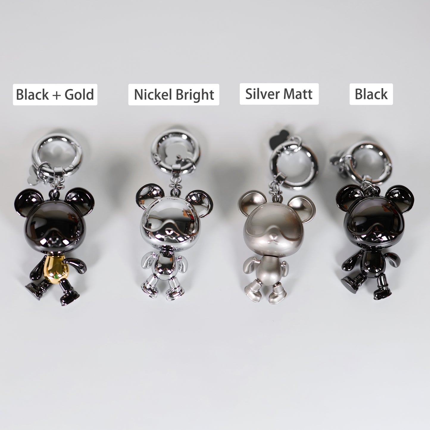 3D Cute Bear Shape Keychain Animal Keyring Custom Metal Gifts
