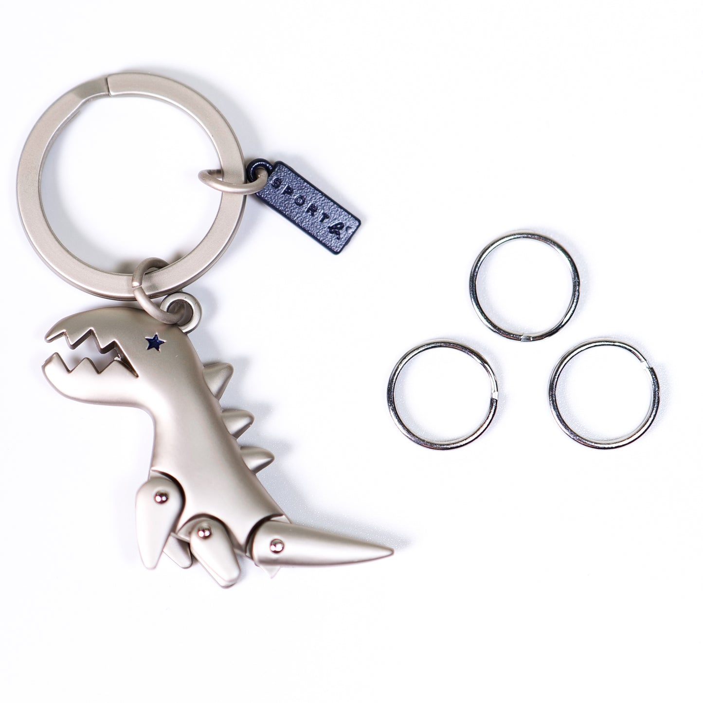 Metal Dinosaur Cute Keychain Custom Promotional Animal Shape Keyring
