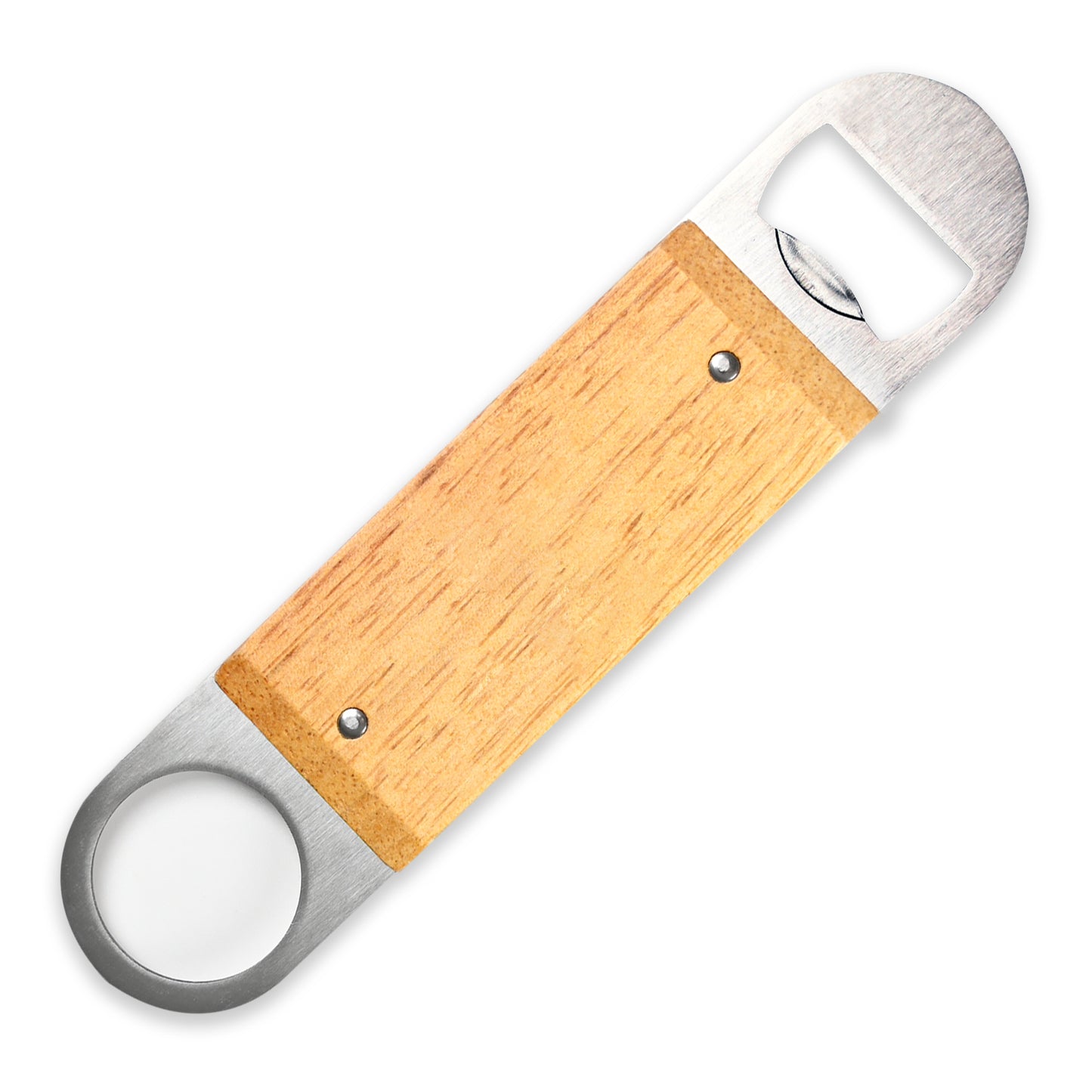 Wood Beer Bottle Opener Stainless Steel Opener With Free Laser Engraving