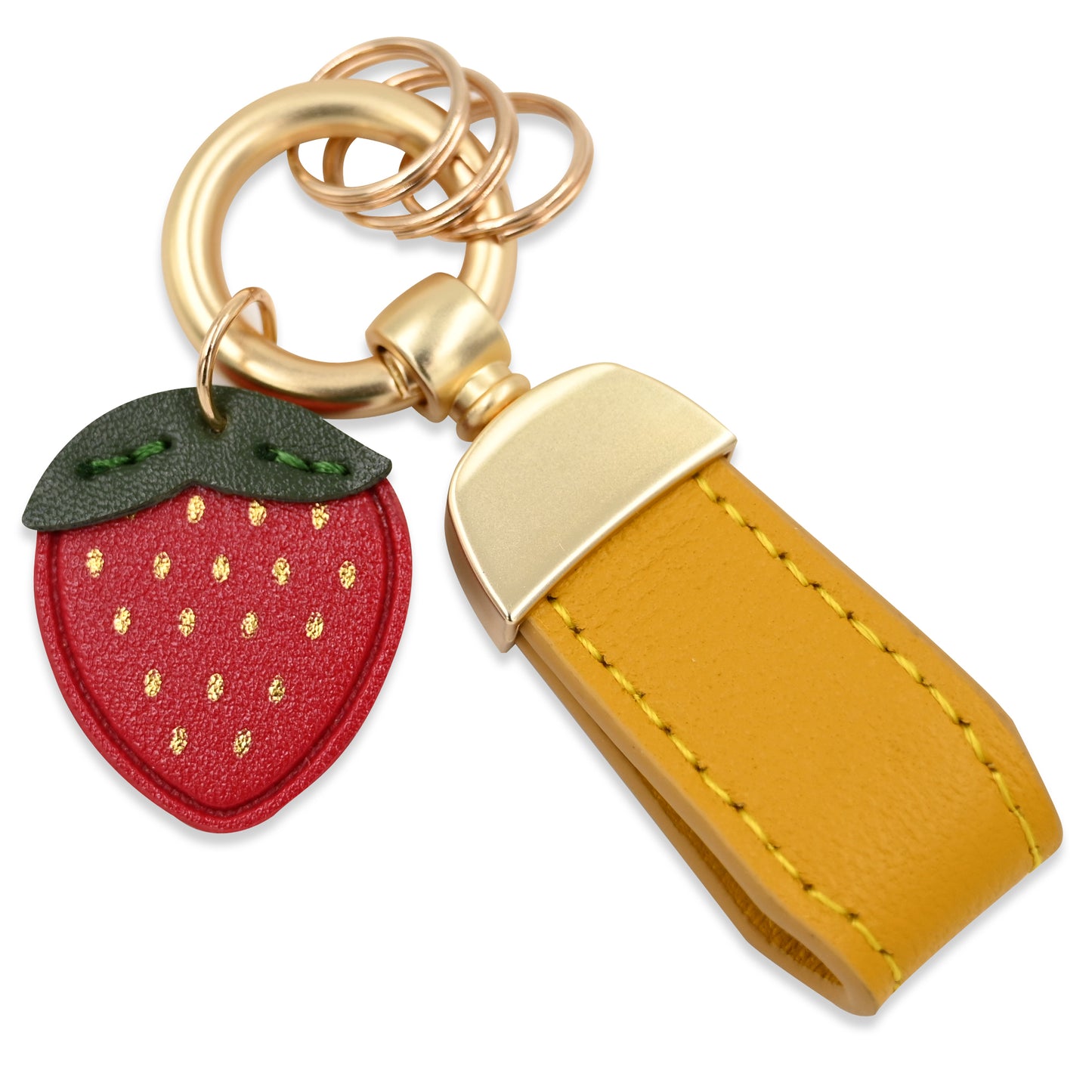 Custom Leather Keychains Bag Accessories Lovely Girls' Keyring
