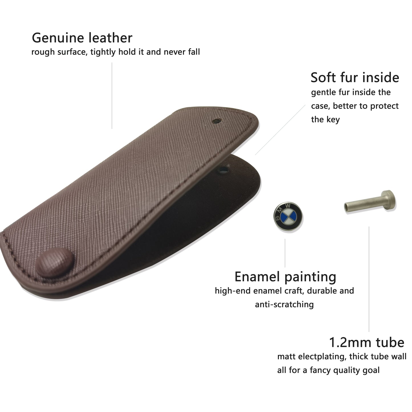 Custom Leather Car Key Cases BMW/Benz/Audi