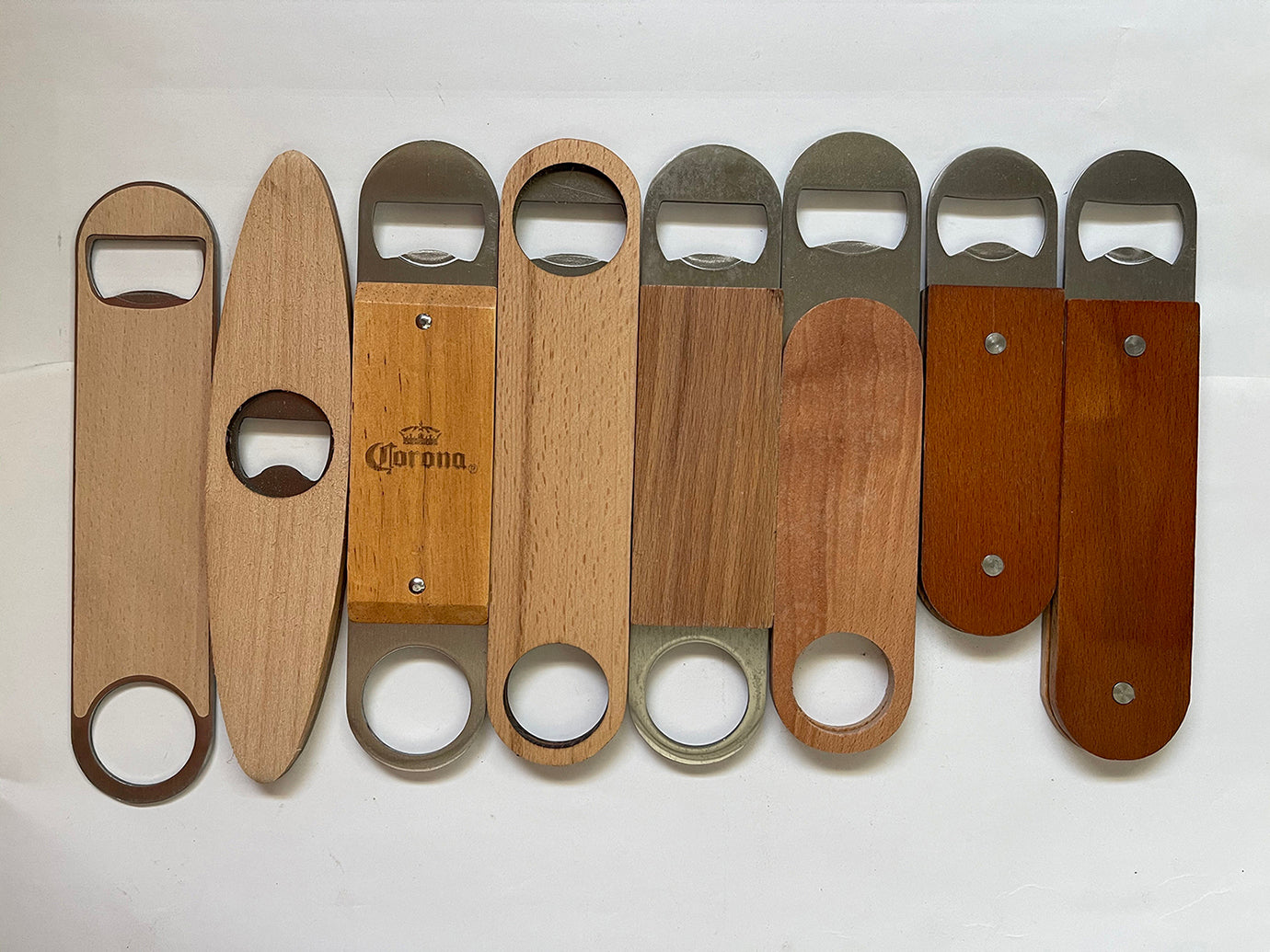 Wooden Flat Beer Bottle Opener With Custom Laser Engraving Logo