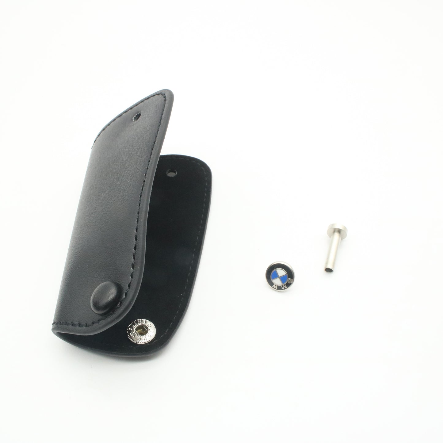 Flat Leather Car Key Case for BMW Car Key