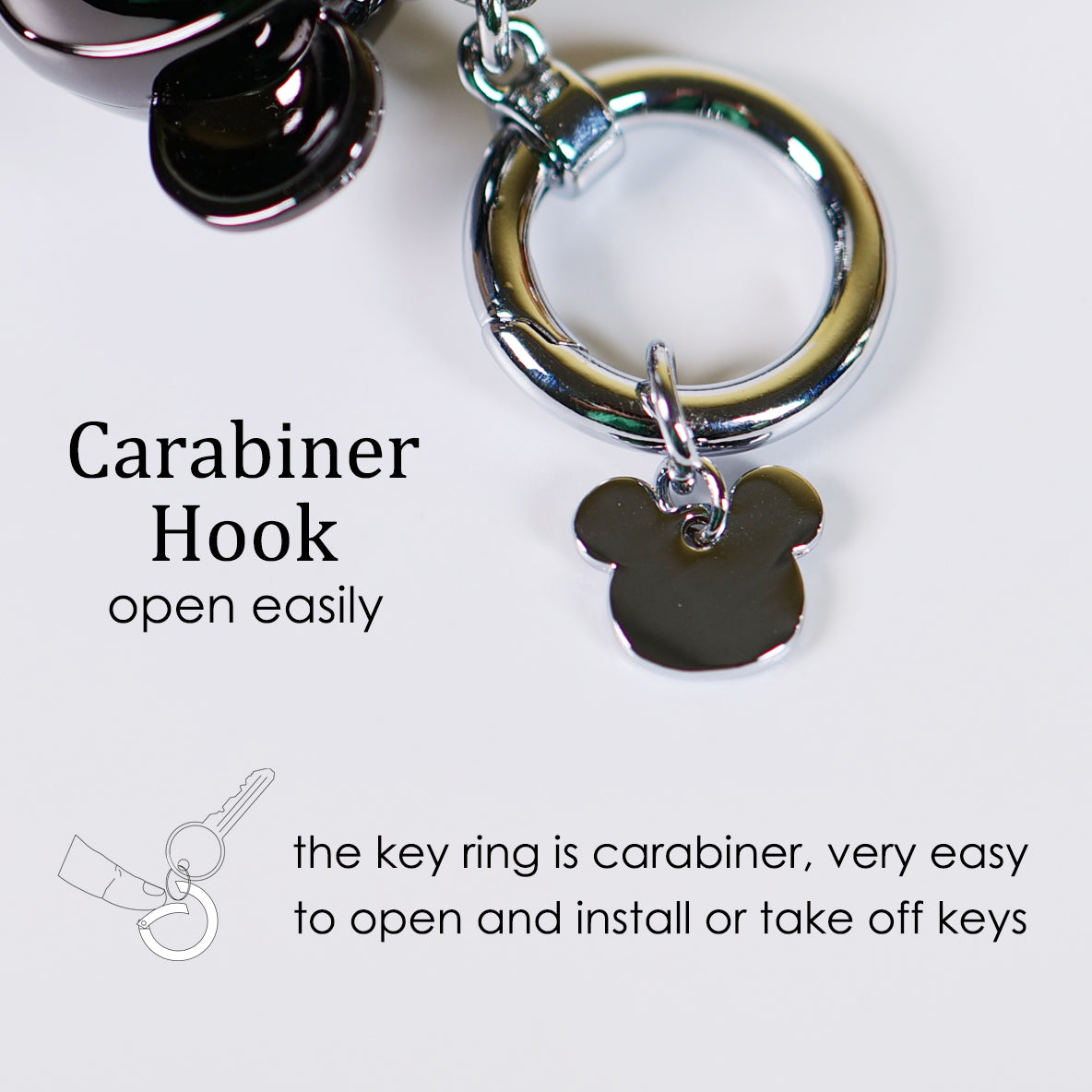3D Cute Bear Shape Keychain Animal Keyring Custom Metal Gifts