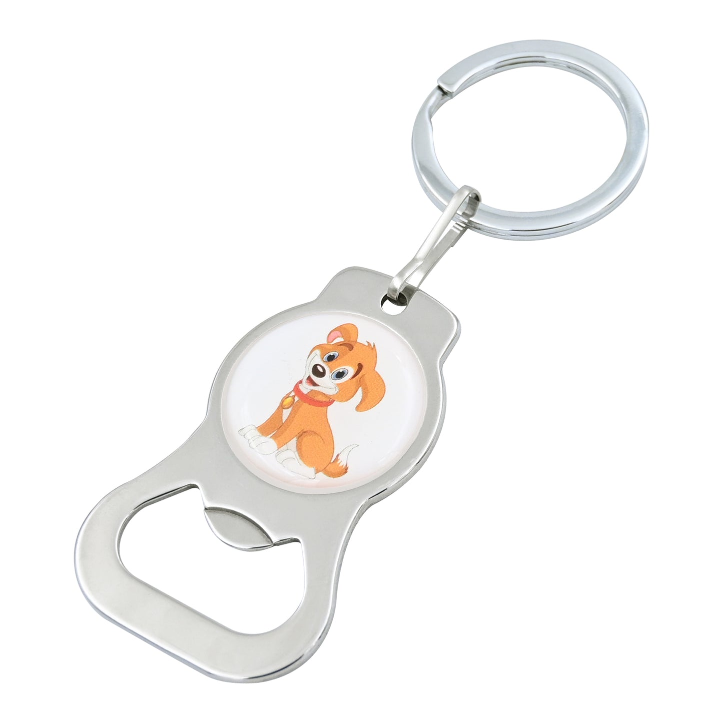 Stainless Steel Bottle Opener Keychain With Custom Logo Low Minimum Orders