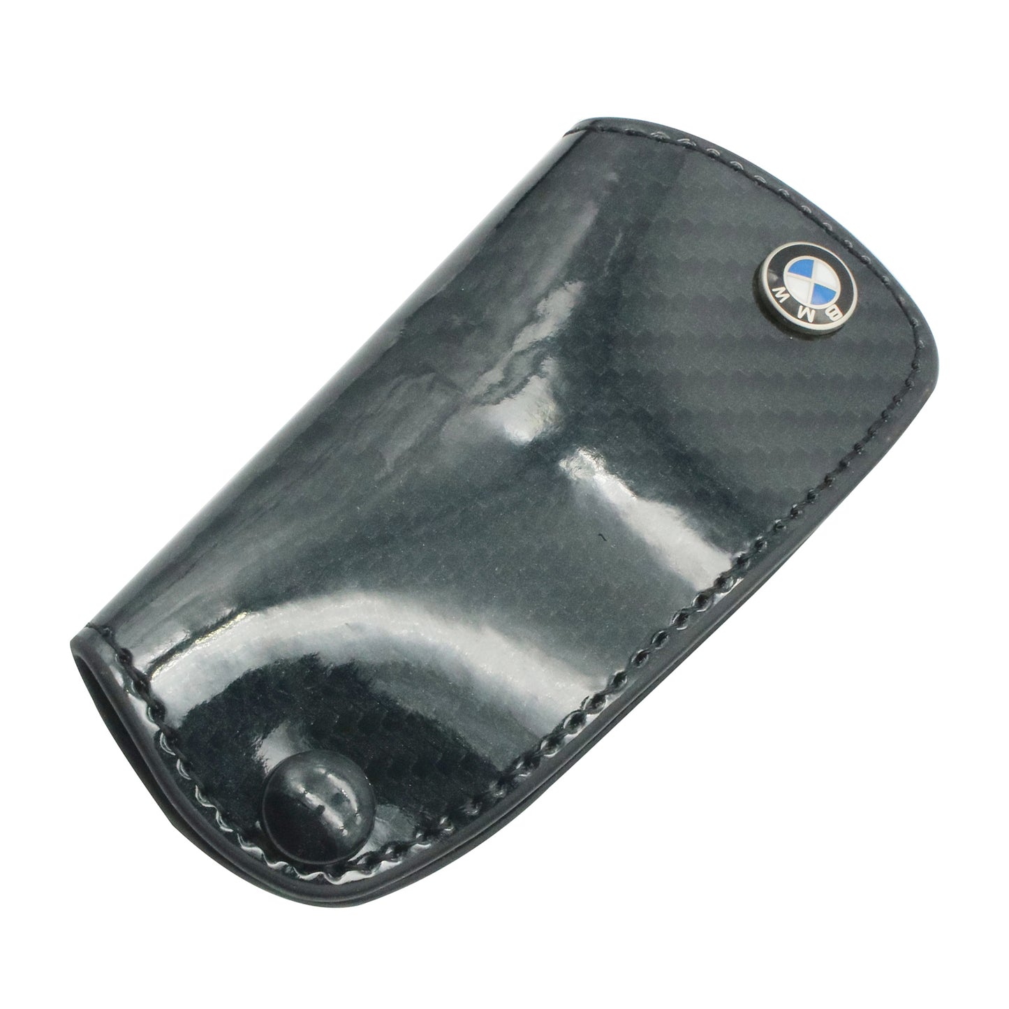 leather carbon BMW car key cover