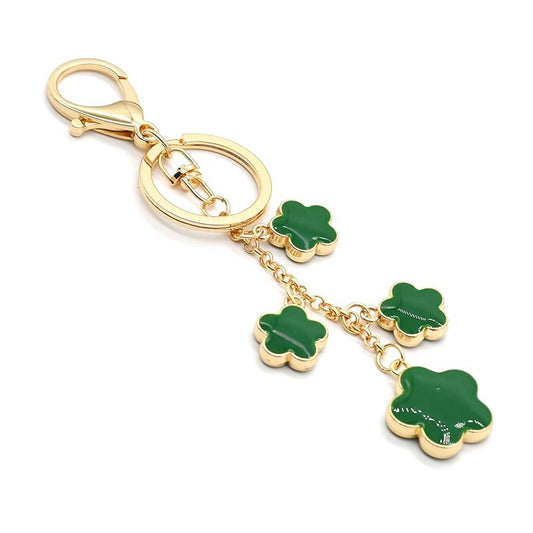 personalized clover keychain