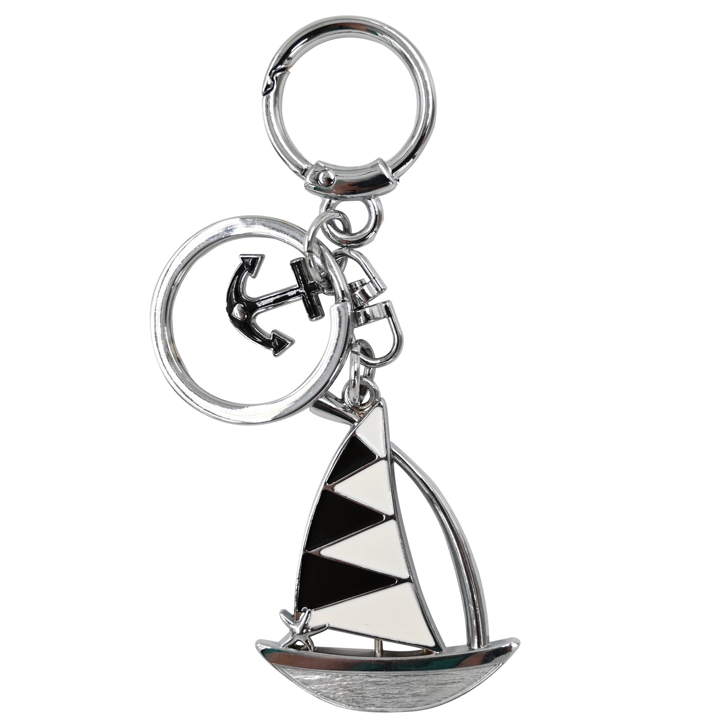 Metal Boat Shape Keychain Custom Fancy Keyring Gifts